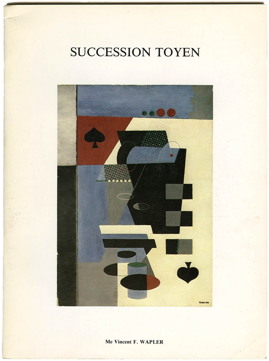 Toyen - Succession Toyen - 1982 Softbound Exhibition and Sale Catalog